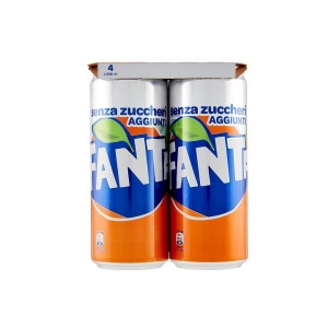 Fanta Zero lattina 33 cl X4 pz (6 confezioni)