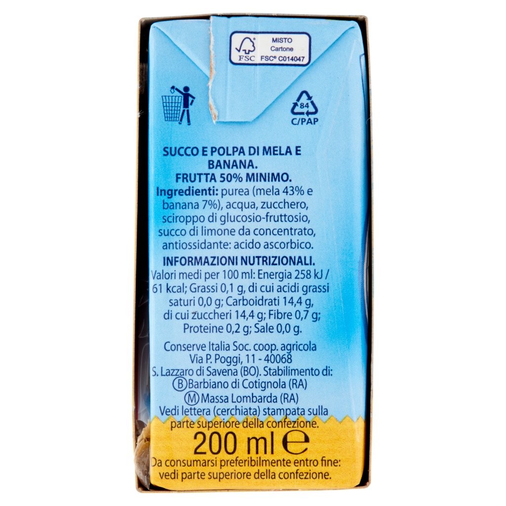 Jolly Colombani Succo Mela Banana 200ml X3 pz (8 confezioni)