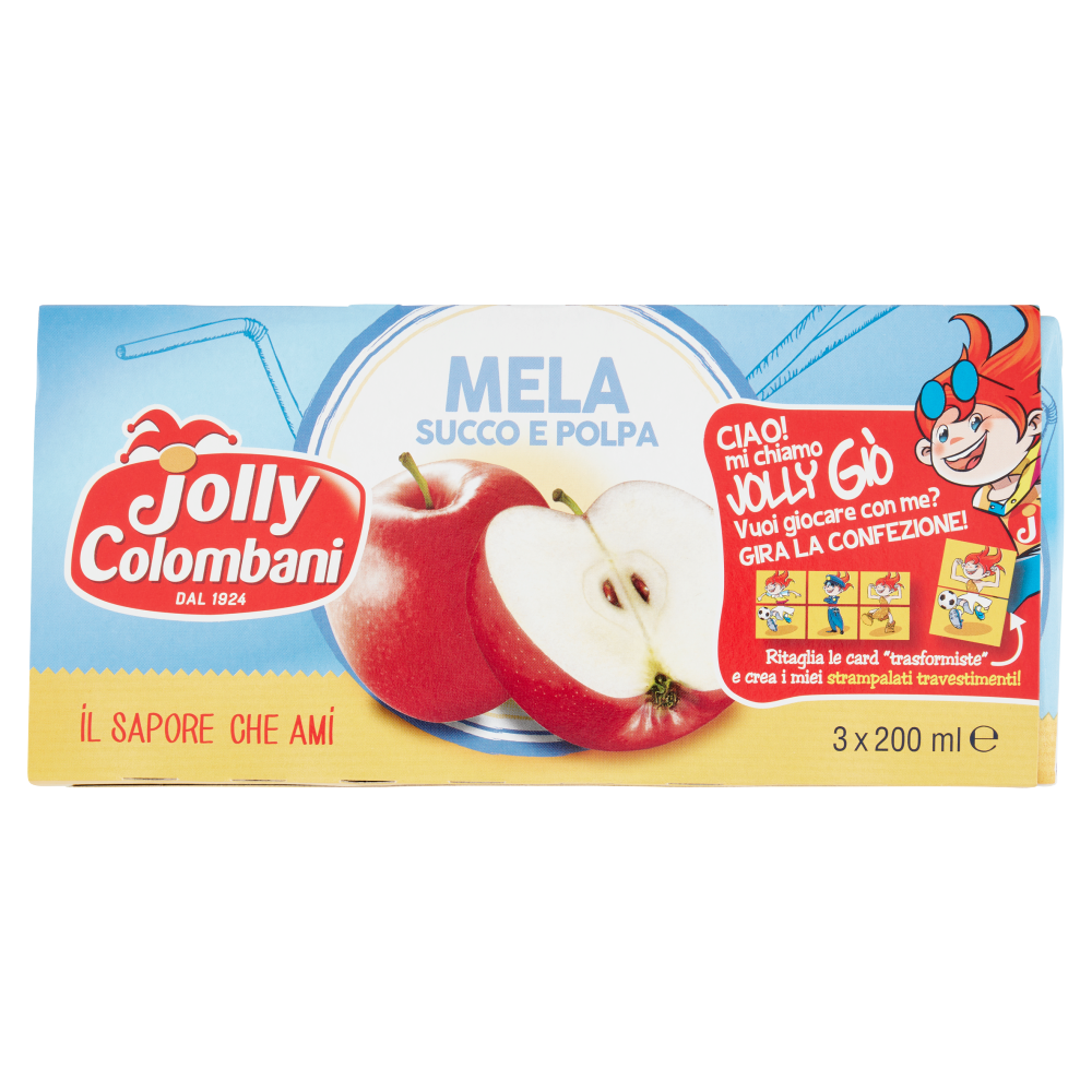 Jolly Colombani Succo Mela 200ml X3 pz (8 confezioni)