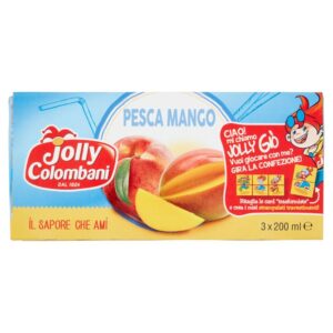 Jolly Colombani Succo Pesca Mango 200ml X3 pz (8 confezioni)