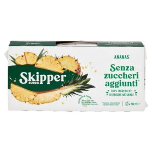 Zuegg Skipper Ananas Senza Zuccheri Aggiunti 200ml X3 pz (8 confezioni)