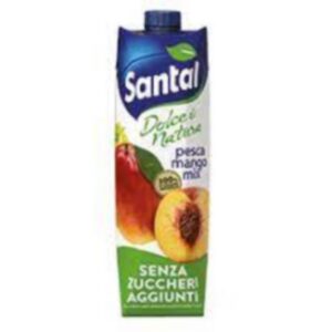 Santal Dolce Natura Pesca Mango Senza Zuccheri Aggiunti 1 L X12 pz