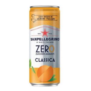San Pellegrino Aranciata Zero Lattina 33cl X24 pz