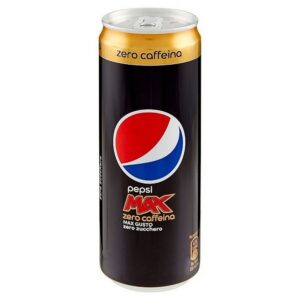 Pepsi Cola Max Zero Caffeina Lattina 33cl X24 pz
