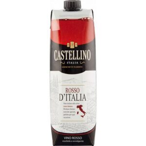 Vino Castellino Brik Rosso 1L X 10 pz
