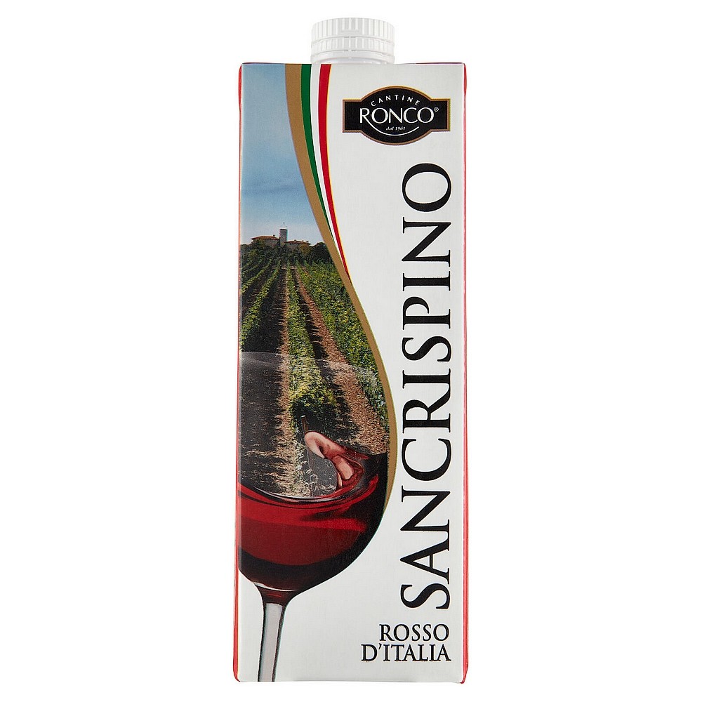Vino San Crispino Brik Rosso 1L X 10 pz