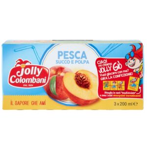Jolly Colombani Succo Pesca 200ml X3 pz (8 confezioni)