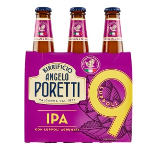 Birra Poretti IPA 9 Luppoli Bottiglia 33 cl X 24 pz